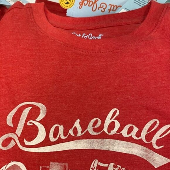 Cat & Jack Red Baseball T-Shirt-Size M(8/10) NWT - Picture 3 of 5